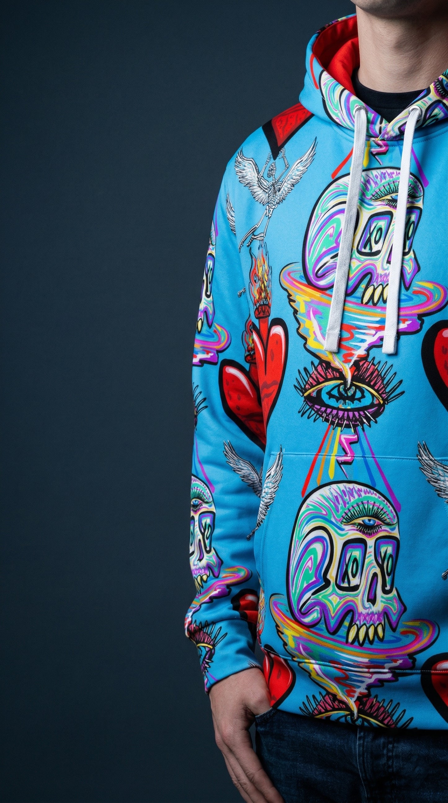 Cerulean Devotion Global Hoodie