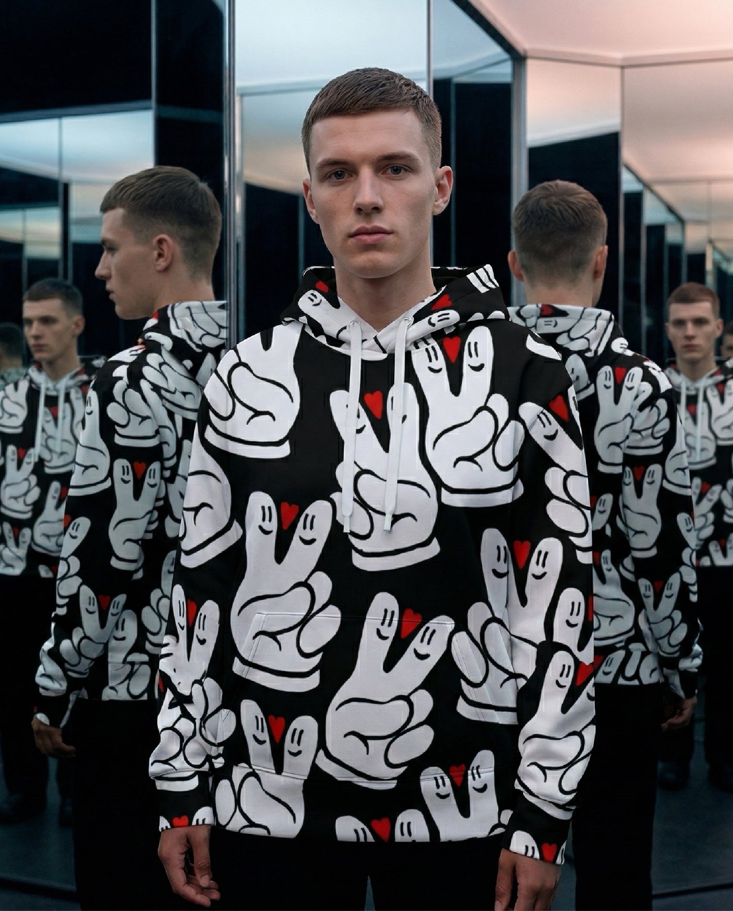 Peace And Love Global Hoodie