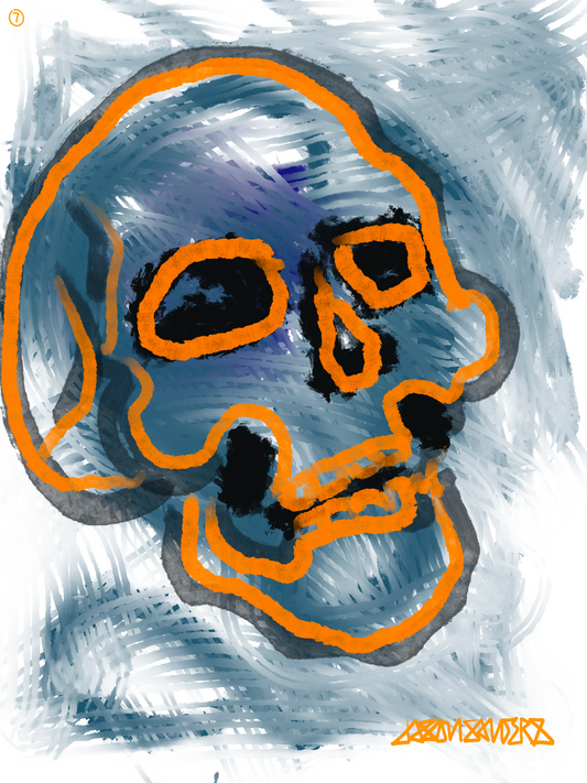 NFT: DrainedEye Skull #7 - ‘SHAPE THE ENERGY’