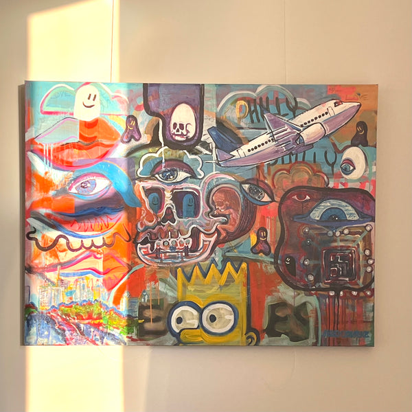 ‘Brotherly’ 36x48” Mixed Media Painting