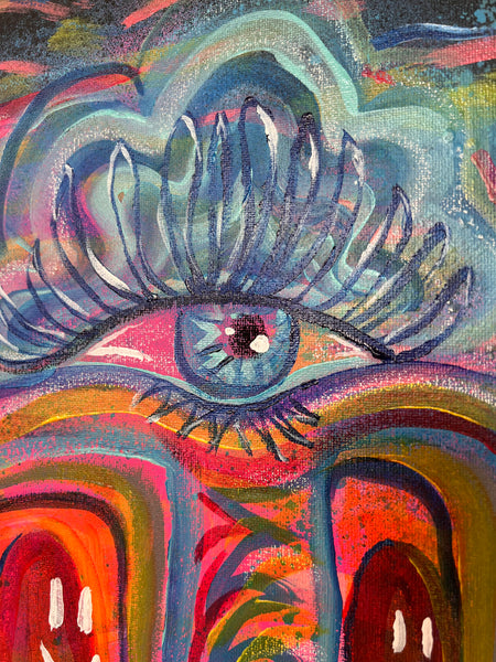 ‘Voyage’ 16x20 Skull Painting