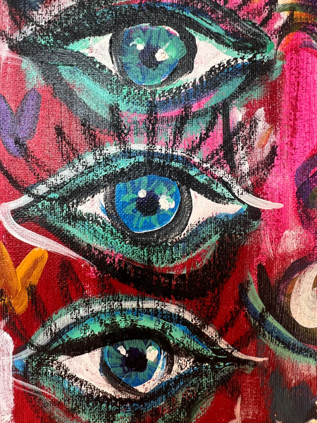 ‘Back Home’ 16x20” Surreal Expressionist Painting