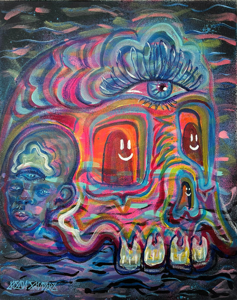 ‘Voyage’ 16x20 Skull Painting