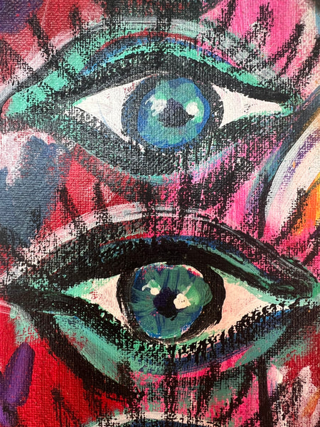 ‘Back Home’ 16x20” Surreal Expressionist Painting