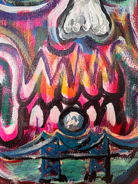 ‘Back Home’ 16x20” Surreal Expressionist Painting