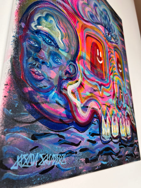 ‘Voyage’ 16x20 Skull Painting