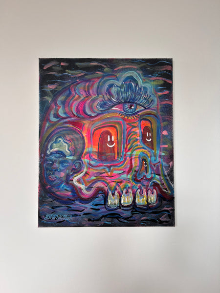 ‘Voyage’ 16x20 Skull Painting