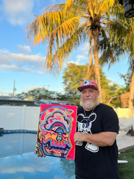 ‘Singularity’ 16x20” Original Skull Painting