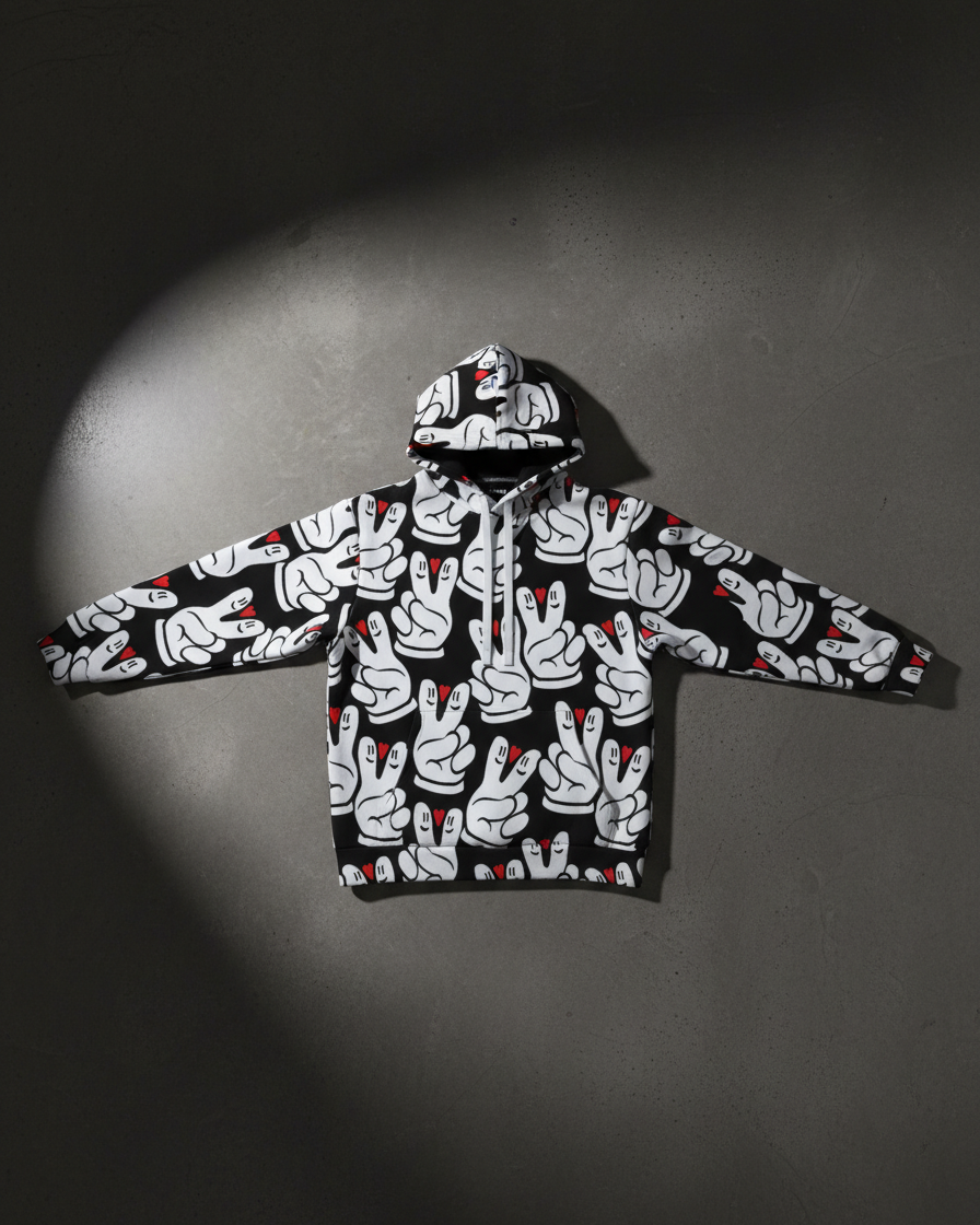 Peace And Love Global Hoodie