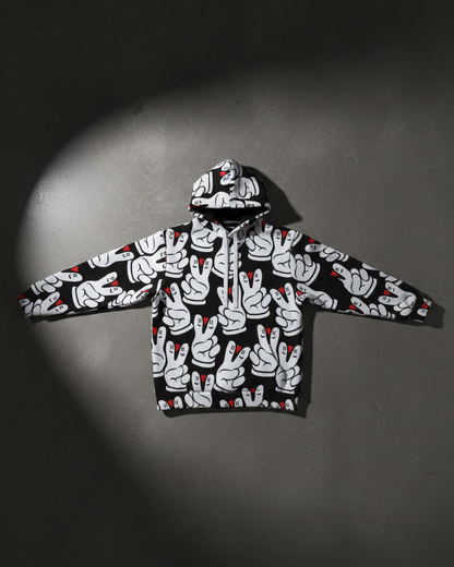 Peace And Love Global Hoodie