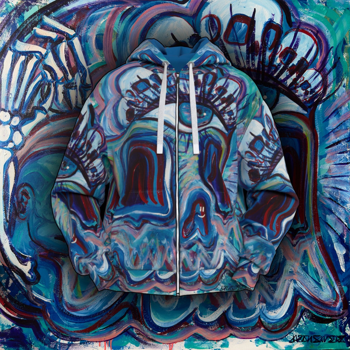 Generative Global Zip Hoodie