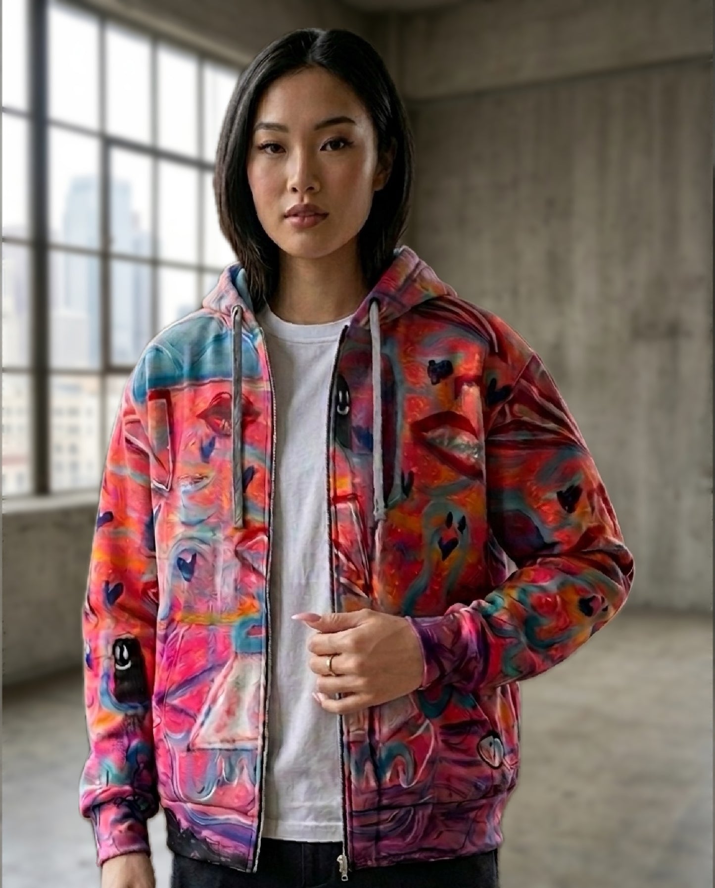 Amour Sature Global Zip Hoodie