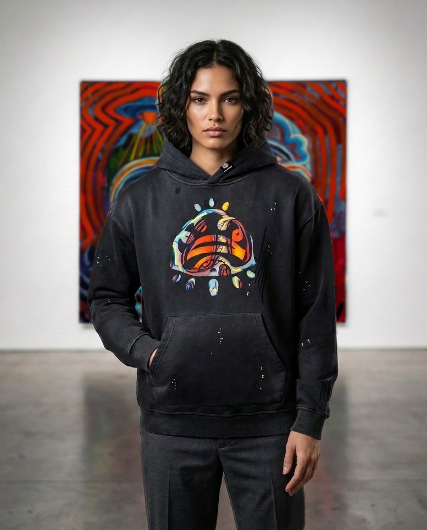 Perihelion Crest Vintage Hoodie