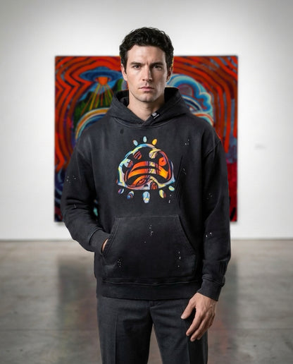 Perihelion Crest Vintage Hoodie