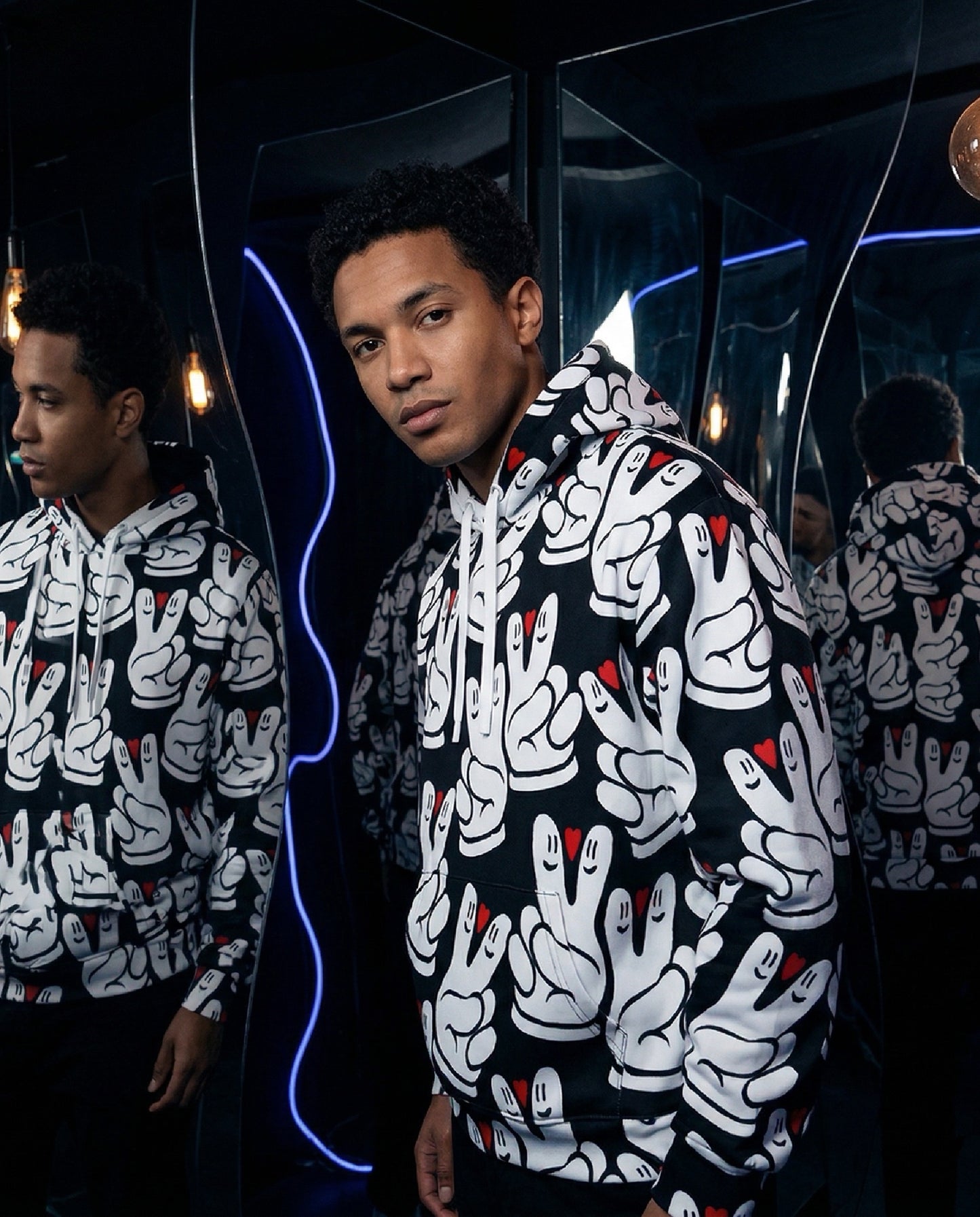 Peace And Love Global Hoodie