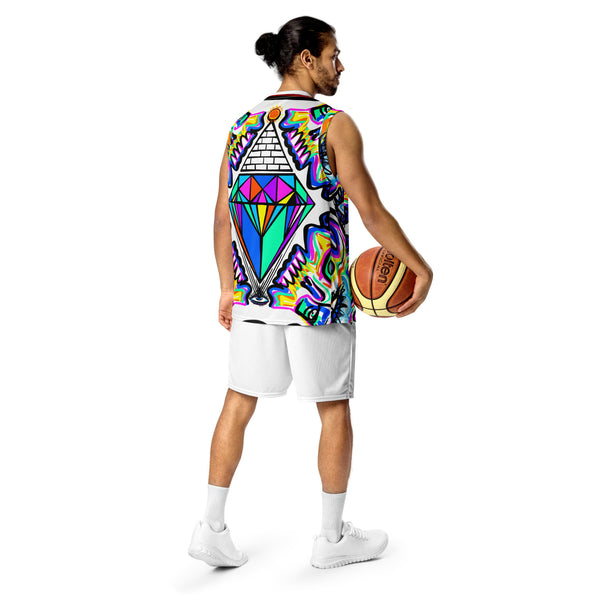 It Will Be A Diamond V1 Recycled unisex basketball jersey by DrainedEye