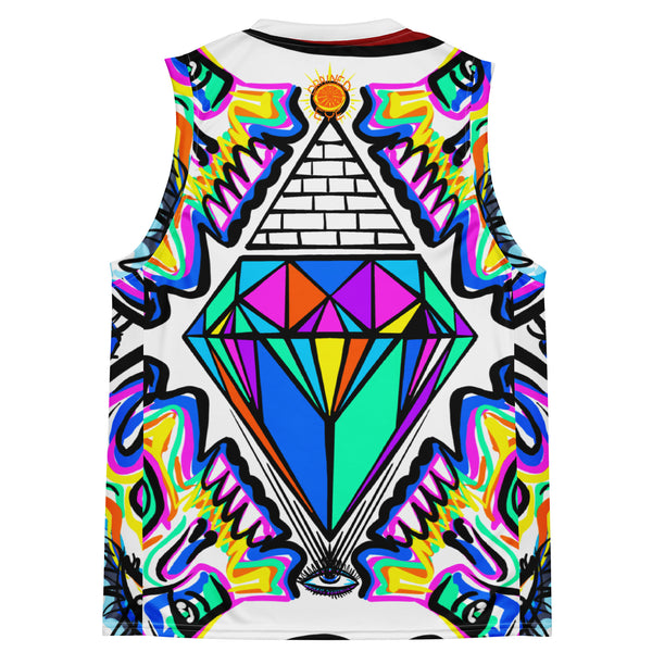 It Will Be A Diamond V1 Recycled unisex basketball jersey by DrainedEye