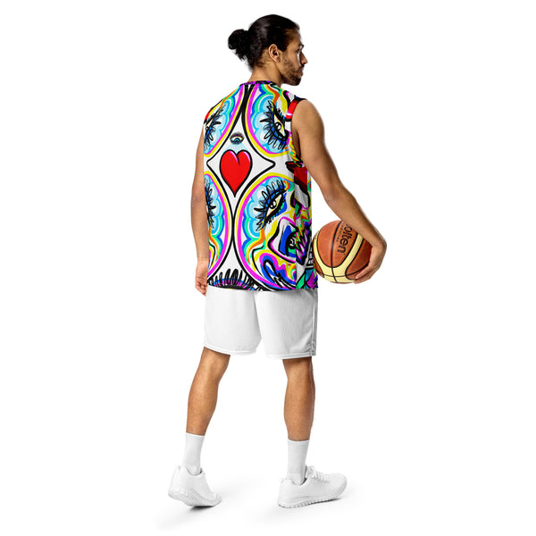 It Will Be A Diamond V2 Recycled unisex basketball jersey by DrainedEye