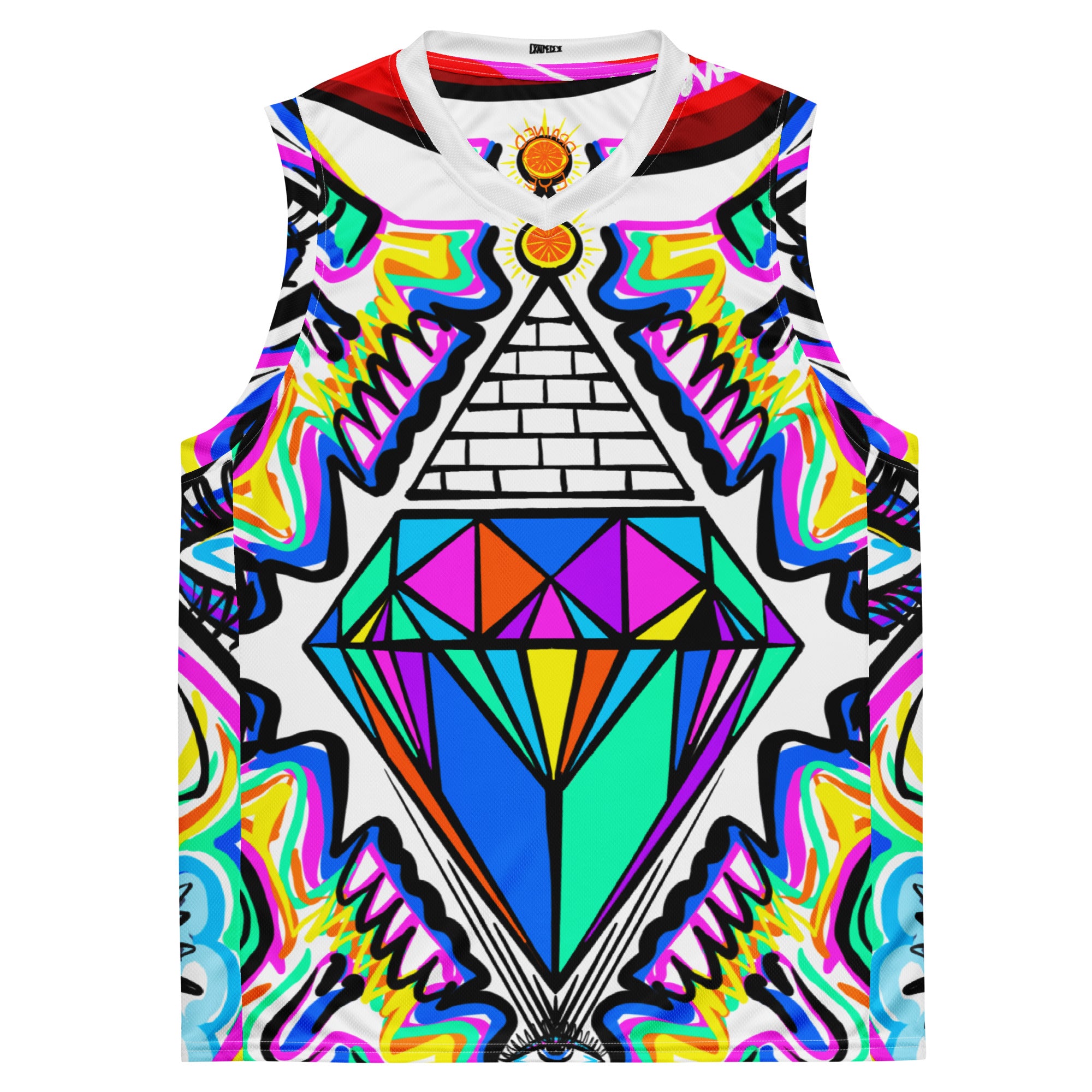 It Will Be A Diamond V1 Recycled unisex basketball jersey by DrainedEye