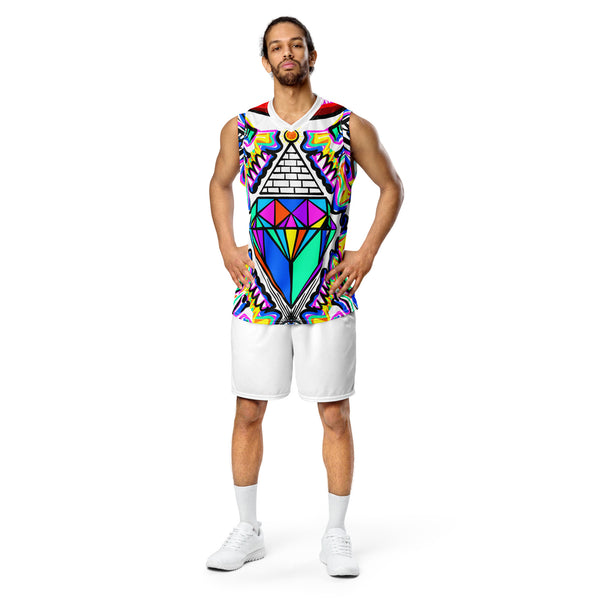 It Will Be A Diamond V1 Recycled unisex basketball jersey by DrainedEye