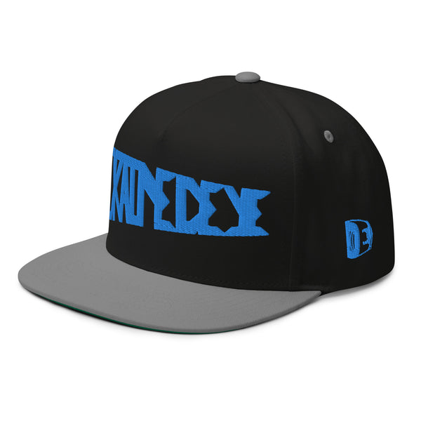 DrainedEye Pennant Flat Bill Cap Blue Thread