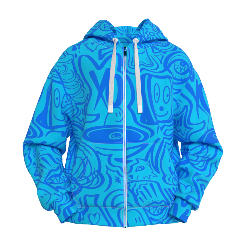 Blue Lineage Global Zip Hoodie