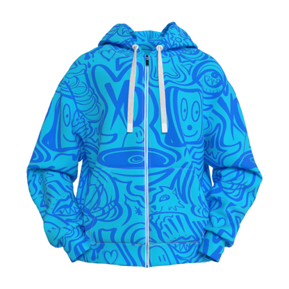 Blue Lineage Global Zip Hoodie