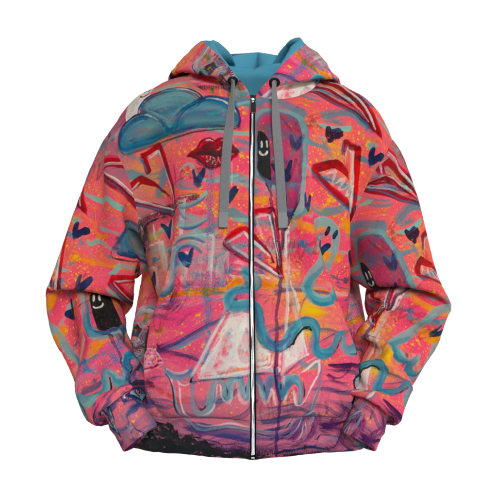 Amour Sature Global Zip Hoodie – DrainedEye