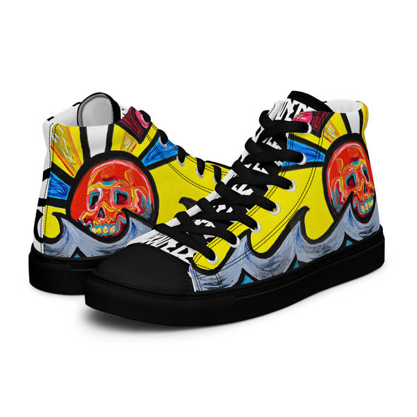 DrainedEye's Endless Summer Men’s High Top Canvas Shoes