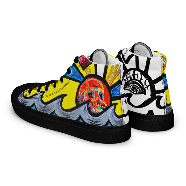 DrainedEye's Endless Summer Men’s High Top Canvas Shoes