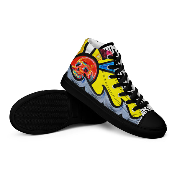 DrainedEye's Endless Summer Men’s High Top Canvas Shoes