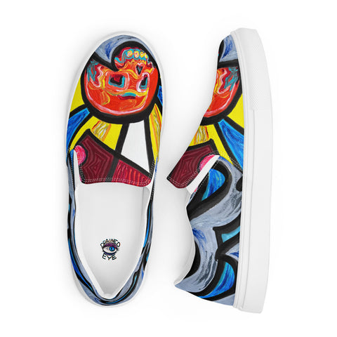 DrainedEye's Endless Summer Men’s Slip-On Canvas Shoes