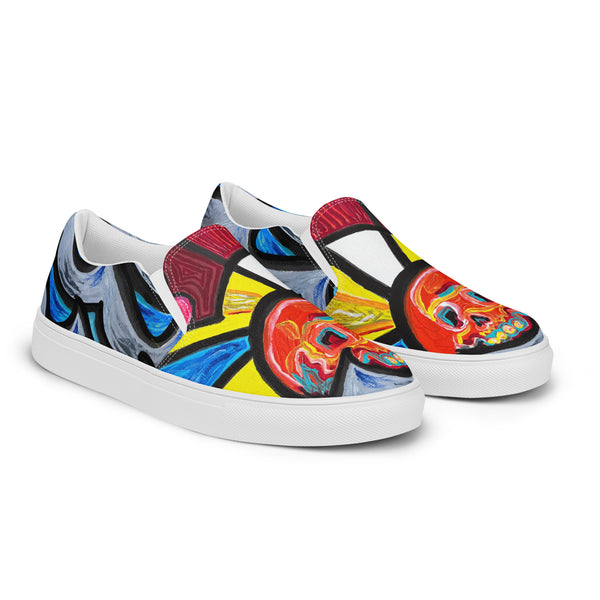 DrainedEye's Endless Summer Men’s Slip-On Canvas Shoes