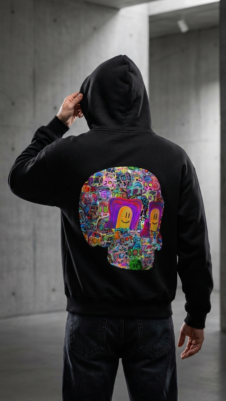 Skull Gravity Crest Hoodie