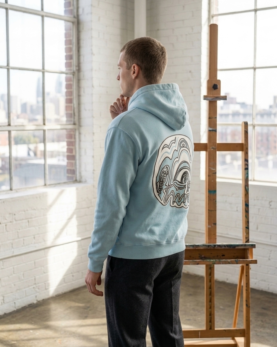Mono Logo Light Hoodie
