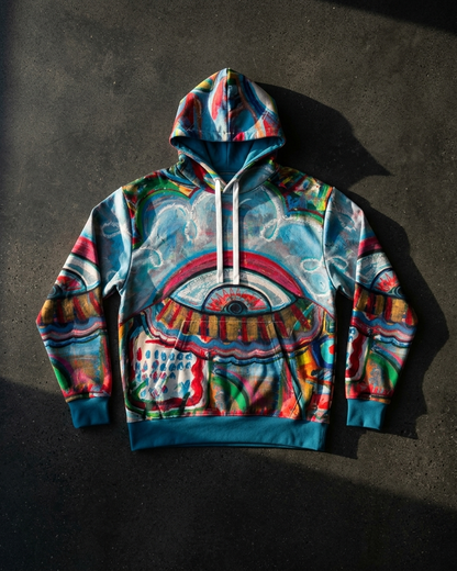 Who Would've Thought Azure Global Hoodie
