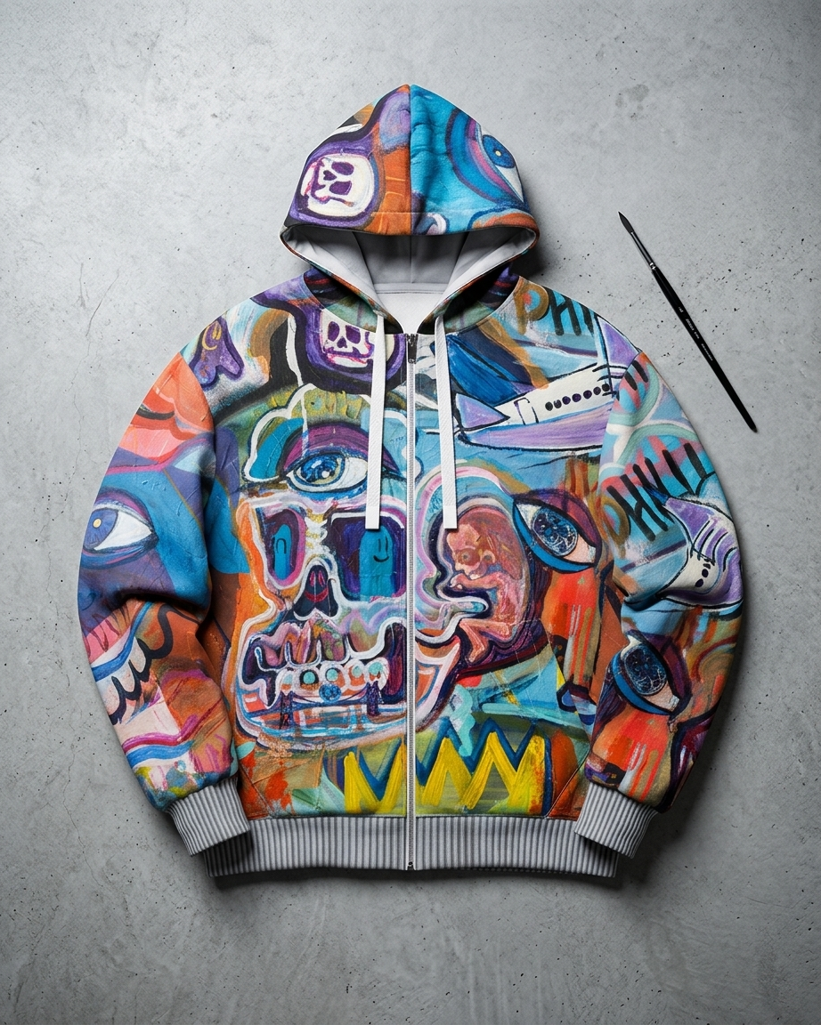 Brotherly Global Zip Hoodie