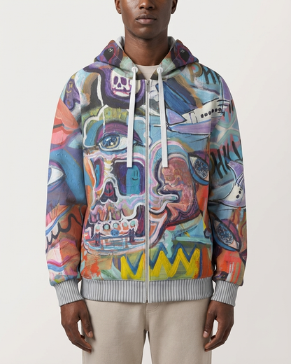 Brotherly Global Zip Hoodie