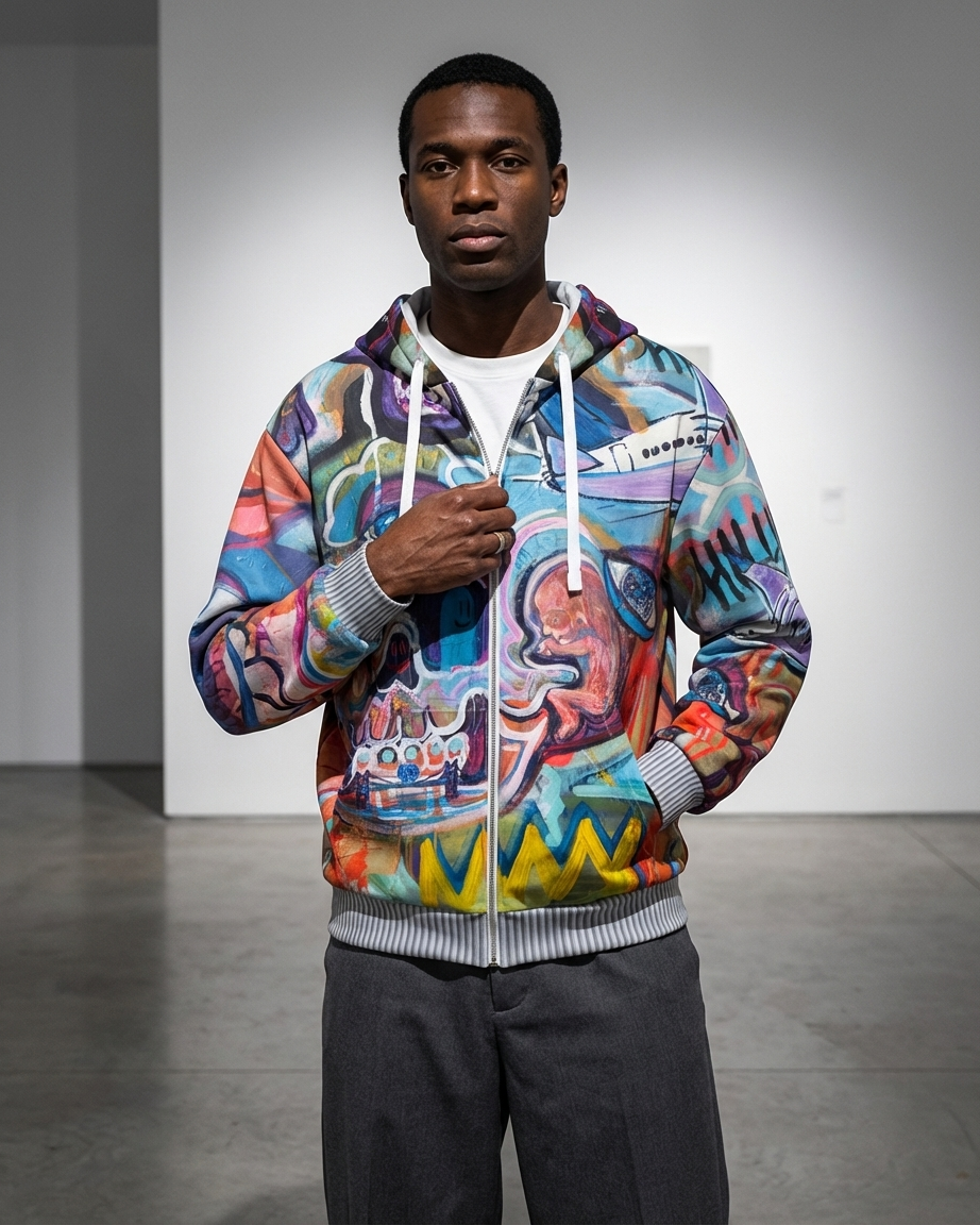 Brotherly Global Zip Hoodie