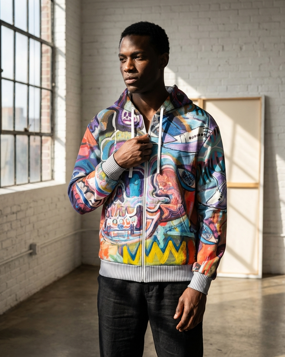 Brotherly Global Zip Hoodie