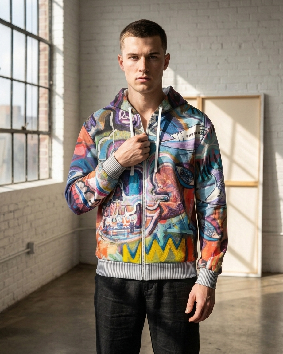 Brotherly Global Zip Hoodie
