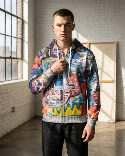 Brotherly Global Zip Hoodie