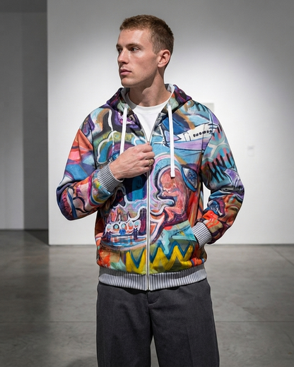 Brotherly Global Zip Hoodie
