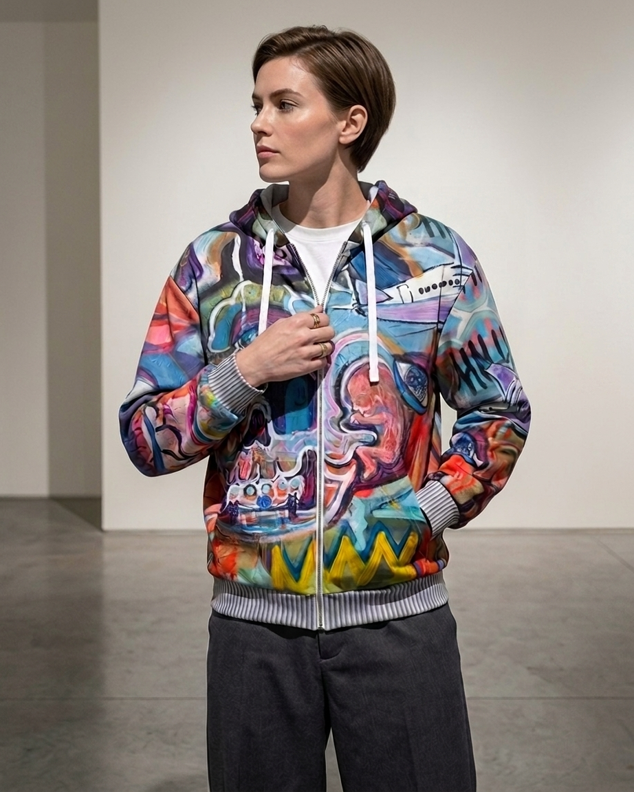Brotherly Global Zip Hoodie