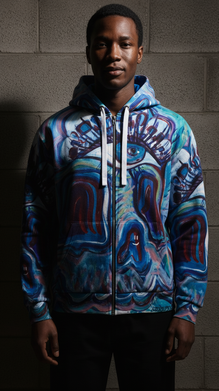 Generative Global Zip Hoodie