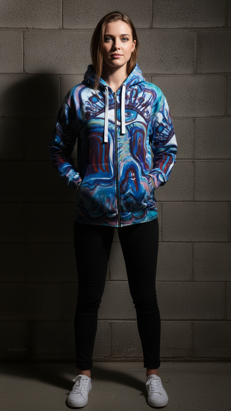 Generative Global Zip Hoodie