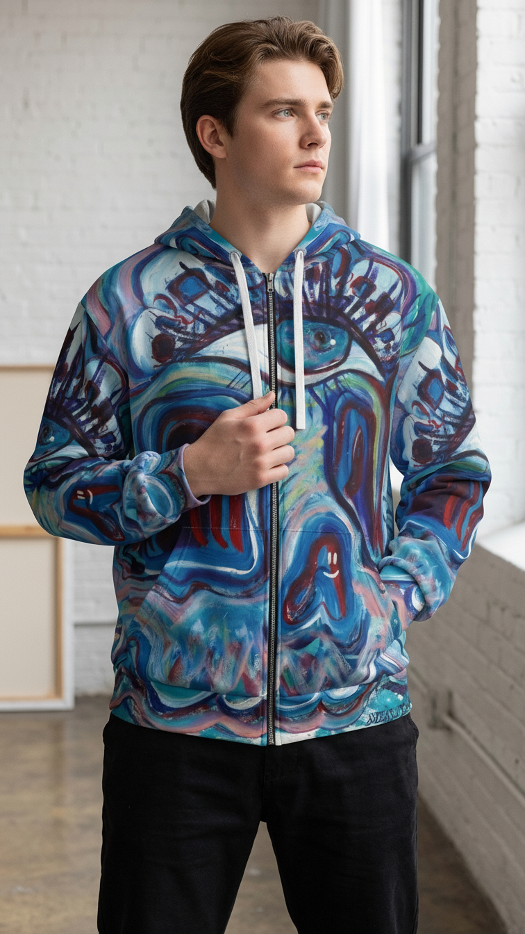 Generative Global Zip Hoodie