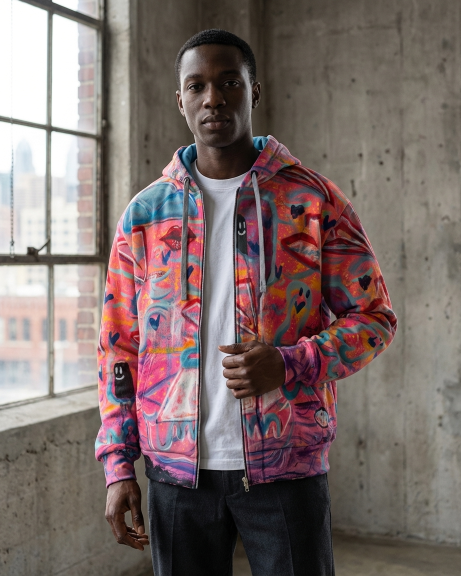 Amour Sature Global Zip Hoodie