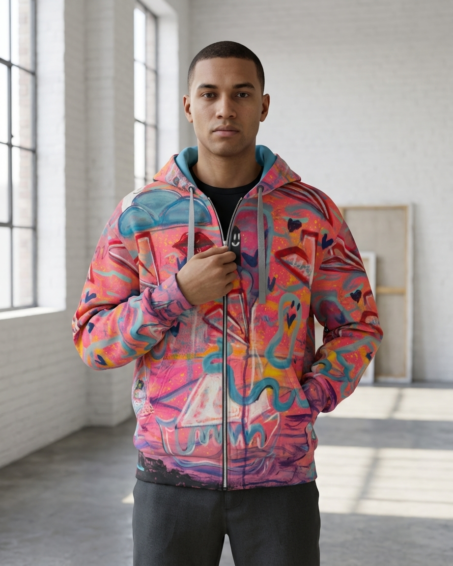 Amour Sature Global Zip Hoodie