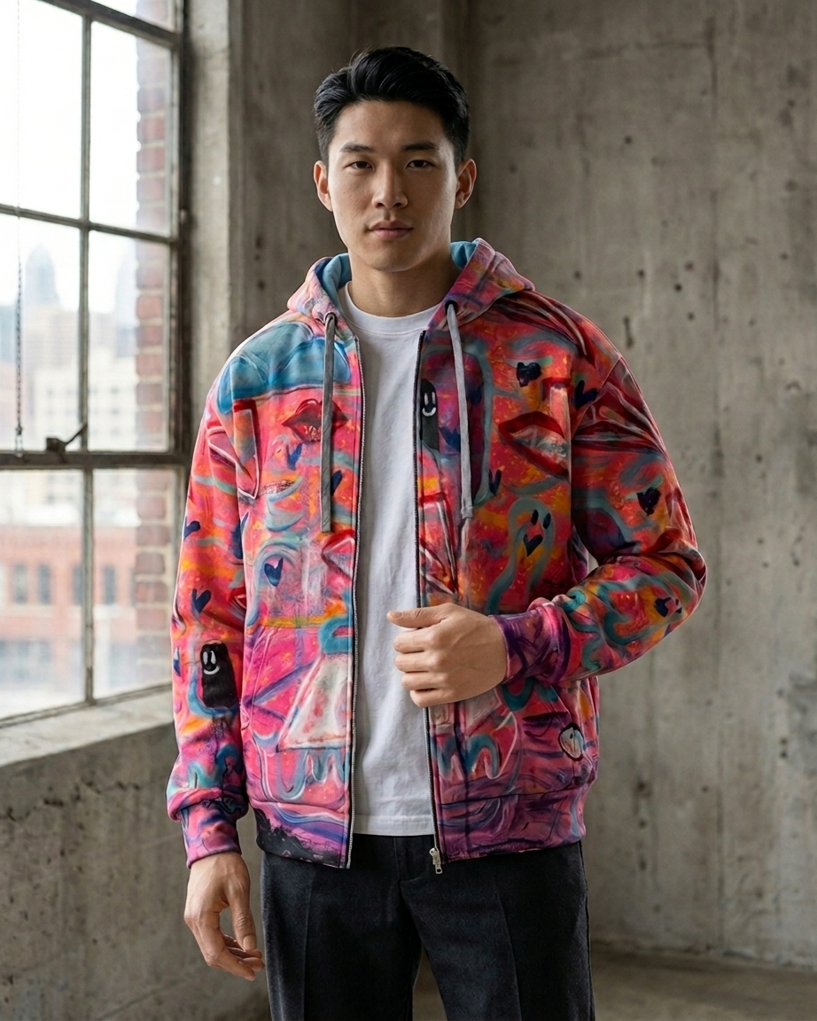 Amour Sature Global Zip Hoodie